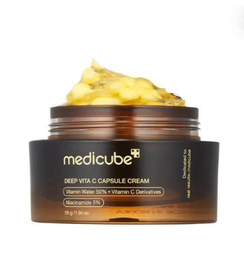 {Medi-cube's} Deep Vita C Capsule Cream | Brightening & Anti-Aging Skin Care | Vitamin C Serum, Super Serum, Vitamin C Cream| Made In Korea | 55g