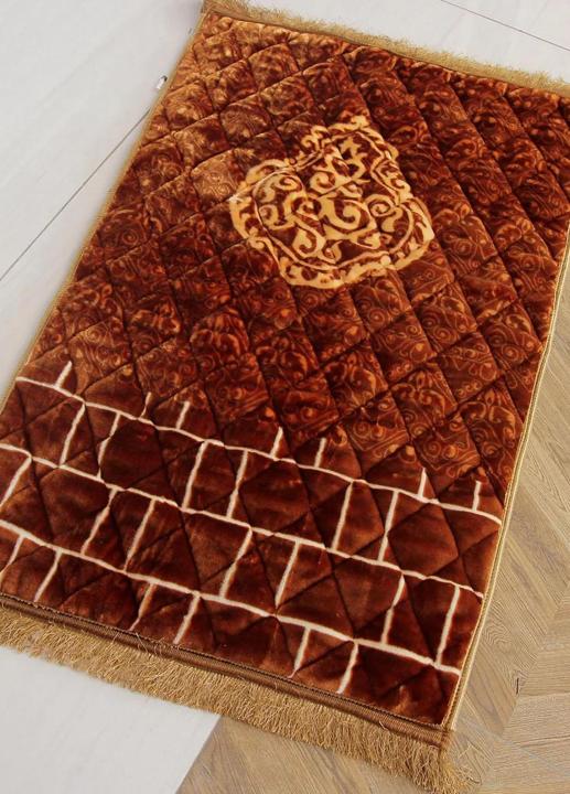 Super%20Soft%20Muslim%20Prayer%20Rug%20Orthopedic%20Padded%20Foam%20Cushion%20100%25%20Raschel%20Thick%20Velvet%20Non-Slip%20Janamaz%20-%20Image%203