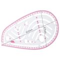 Sewing Ruler Set (4 Pcs) - Metric Ruler Set French  Pattern Grading Ruler Dressmaking Drawing Drafting Measure Template Tools 4 Style For Designers. 