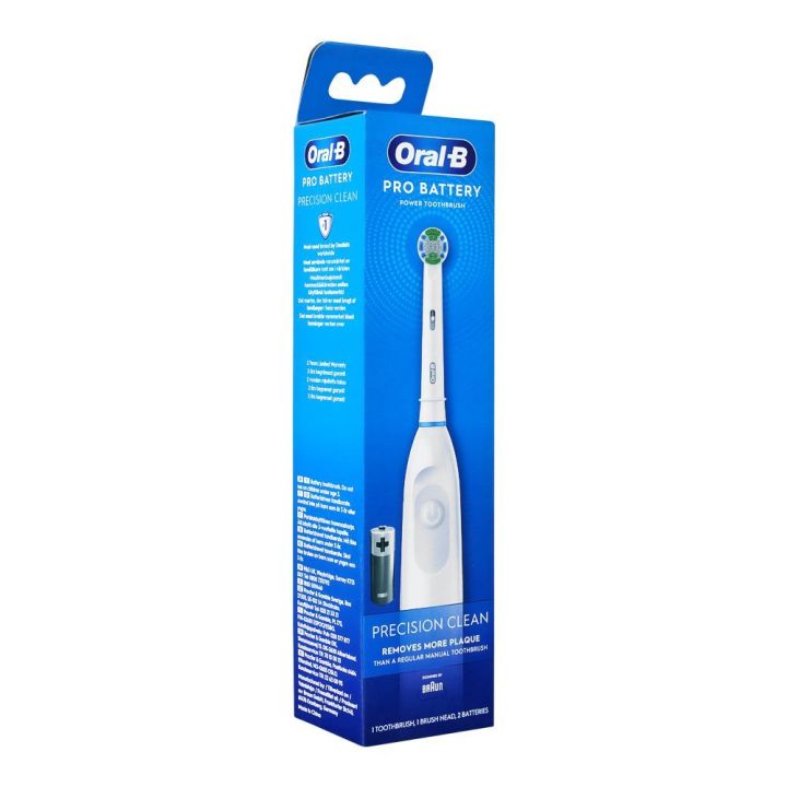 Oral-B Pro Battery Powered Electric Toothbrush Precision Clean