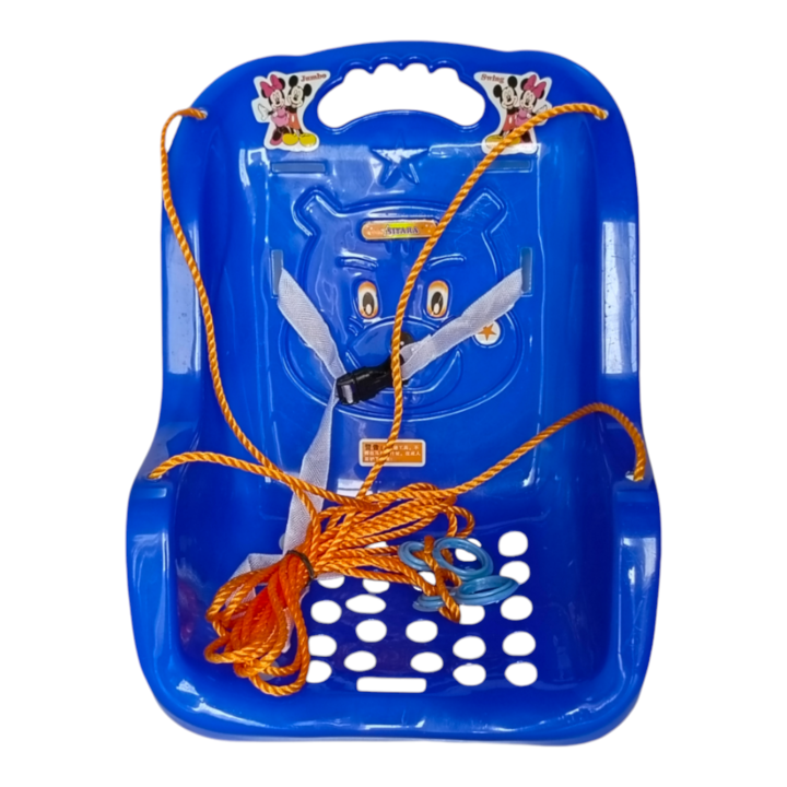 Hanging Baby Swing Jhula With Seat Belt | Pure Premium Quality Plastic Swing Chair For Toddler | Indoor & Outdoor Jhoola For Kids Multicolor