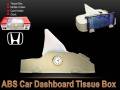 ABS Dashboard Tissue Box with Mobile Holder / Card Holder and Clock. 