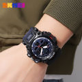 SKMEI  Dual-Display Electronic Wristwatches With Luminous 50m Waterproof Mutifunctional Sports Watch For Men 2226. 