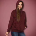 Maroon Kangaroo Hood For Women. 