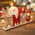 Christmas Decoration Wood Southeast Asian Christmas Wooden Table Decorations Santa Claus Snowman Snowflake Festive Holiday Ornaments Gifts Wooden Christmas Ornament. 