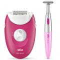Braun Silk-épil epilator with 2 extras incl. Silk-épil bikini trimmer 3-420. 
