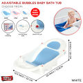 Bubbles Baba & Baby Bath Tub, Portable Folding & Spacious Baby Bathtub, Children Enjoy Bath Time Newborn Babies Adjustable Bather Tub, Lightweight Carry & Where, Infant Bathtubs, Easy To Store, Water Fun Bathers, Best Gift For Boy & Girl, Kids Toddlers. 