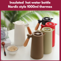 800ml Vacuum Flask Coffee Mug Large Family Water Bottle Fashion Travel Mug Coffee Thermos Mug-Vacuum Cup Flask Insulated Hot Water Pot. 
