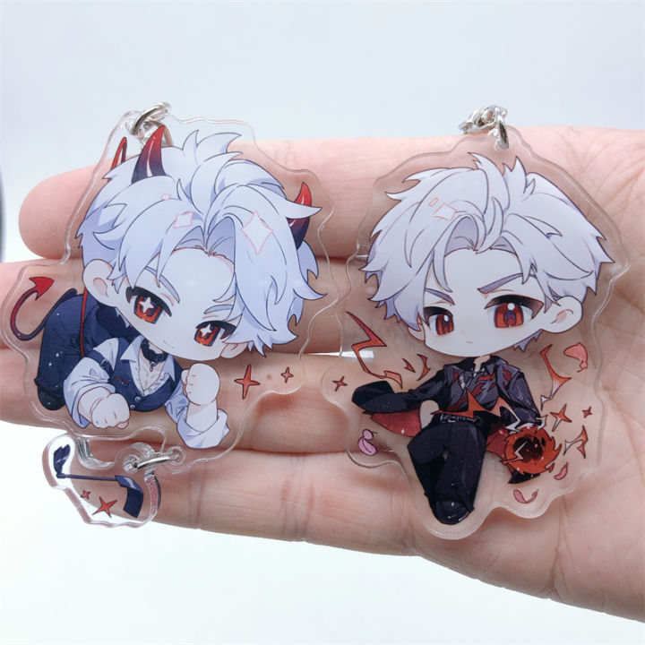 Game Love And Deepspace Qinche Sylus Cosplay COSTUME Acrylic Keychain Key Accessories Pendant