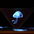 3D Holographic Hologram Display Pyramid Projector Video for Phone &Tablet pad. 