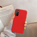 【Sroof】Liquid Silicone Infinix Note 7 Lite Macaron Candy Color TPU Shockproof Soft Phone Case Shell Protector Cover. 