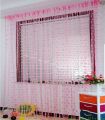 Pink Heart Line Tassel Door Curtain - 200x100cm Polyester. 