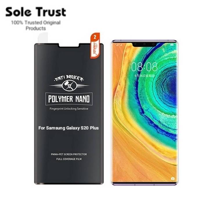 For Samsung Galaxy S20 Plus Original Polymer Nano bending curved edge ceramic screen protector Film