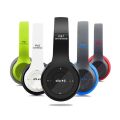 P47 Over-Ear Wireless Headphones Bluetooth 5.1 SD Card Support FM Mic LED Lights. 