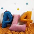 Personalized "Z" Alphabet Velvet Cushion - Soft, Plush, and Customizable!. 