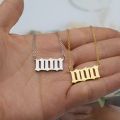 111 222 333 444 555 777 888 999 666 Devil Necklace Stainless Steel Angel Number Pendant Minimalist Jewelry. 