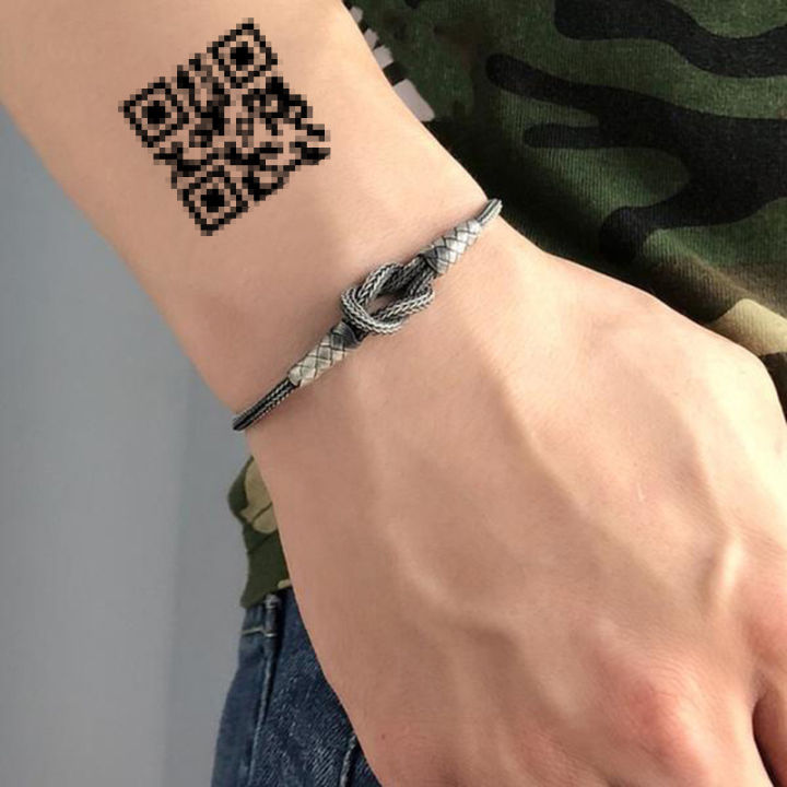 Instagram Scan Surprise Confession QR Code Creative Little Fresh Girl Cartoon Tattoo Sticker Customization