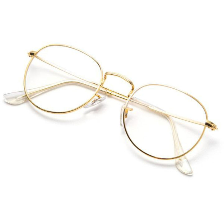 New Korean Style Design Half Round Transparent Stylish Glasses
