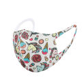 Cute Washable Reusable Cotton Ice Silk Face Mask For Kids Printed Lovely Cute Unicorn Design. 