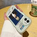 chenyyka For OPPO A15 A15s A35 4G Case Fashion Roronoa Zoro Pattern Colorful Lovely Cream Wave Border Soft Clear Shockproof Phone Cases Creative Camera Transparent Casing Simple Gentle Protective Cover. 