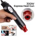 220V 300W Hot Air Heat Gun - Handheld Mini Electric Heat Tool Sealer, Multi-Function Portable Blower for DIY Craft Embossing, Shrink Wrapping, and Clay Craft. 