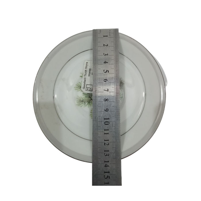 Vintage%20Narumi%20"Silver%20Pine"%20Plate%205.5%20Inch%20Diameter%20Approximately%20-%20Image%203