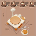 Cute Funny Cat Style DIY Ceramic Machine Craft Art Craft Electric Pottery Set Kids Painting Handmade Art Mini Pottery Wheel  with USB POWERD Toy Kit for girlS. 