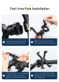 BASEUS Bike Mobile Holder, Adjustable Mobile Mount for Bike, Motorcycle, Bicycle, Compatible with iPhone & Android Devices. 