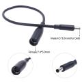 DC Power Cord Cable Charger Laptop Adapter 7.4*5.0mm Female to 4.5*3.0mm Central Pin Male Plug Connector for Del Laptop. 