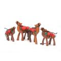 Wooden Camels Set, Set of 4 Camel Sculpture Home Decor, Camel Statue.. 
