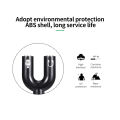 Bluewow HD11 Audio Extension Cable Headphone Splitter for Computer 3.5mm Female to 2 Male 3.5mm Mic U Splitter Headset to PC Adapter. 