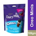 Cadbury Dairy Milk Chocolate Minis With Oreo Cookies Filling, 189gm, Imported , In best and original quality. 