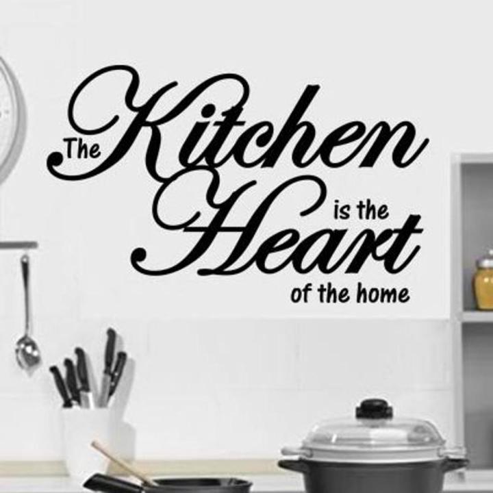 The Kitchen is Heart Wall Sticker interior decor decoration interior ...