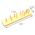 Wooden Geometric Shape Matching 5 Column Blocks Pole For Boys and Girls. 