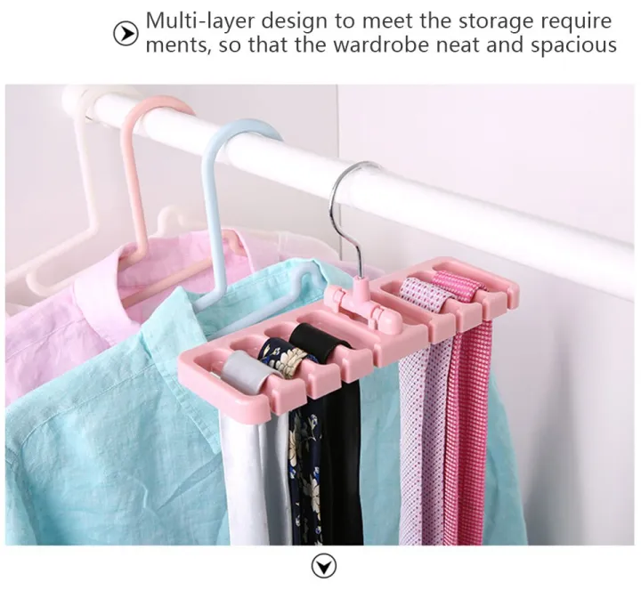 Storage%20Rack%20Tie%20Belt%20Organizer%20Space%20Saver%20Rotating%20Scarf%20Ties%20Hanger%20Holder%20Hook%20Closet%20Organization%20Tank%20Tops%20Bra%20Belts%20Bag%20-%20Image%207