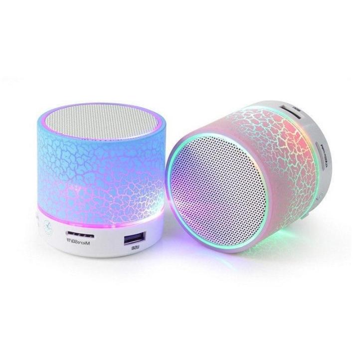 Mini Bluetooth Wireless Portable Speaker with LED Dancing Light - Wireless Bluetooth Speaker, MP3 Player, MP4 Player, FM, Memory Card, USB Supported with Free Charging Cable & OTG
