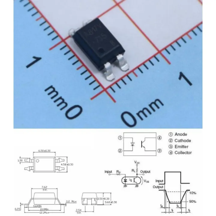 10pcs%20PC817%20SOP-4%20EL817C%20SMD%20Optocoupler%20Photocoupler%20-%20Image%202