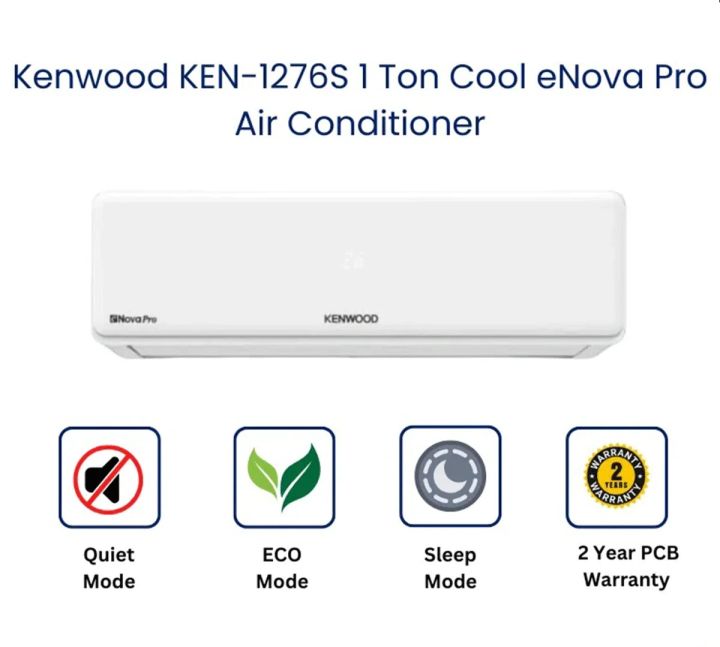 KENWOOD%20Non-Inverter%20%20AC%20%7C%201%20Ton%20%7C%20%20Model%20e-NOVA%20Pro%20KEN-1276S%20%20%7C%20%20Latest%20Model%20Fast%20Cool%20%7C%20Gold%20Fin%20%7C%20Eco%20Friendly%20R-410%20Gas%20%7C%20100%25%20Copper%20Condenser%20-%20Image%203