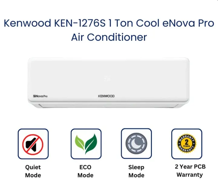 KENWOOD%20Non-Inverter%20%20AC%20%7C%201%20Ton%20%7C%20%20Model%20e-NOVA%20Pro%20KEN-1276S%20%20%7C%20%20Latest%20Model%20Fast%20Cool%20%7C%20Gold%20Fin%20%7C%20Eco%20Friendly%20R-410%20Gas%20%7C%20100%25%20Copper%20Condenser%20-%20Image%203