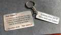CUSTOMIZE METAL WALLET CARD WITH MESSAGE , CUSTOMIZE METAL CARD KEY CHAIN WITH BOX PACKING (PERFECT GIFT TO SEND YOUR FATHER , HUSBAND , FIANCE OR ANY ONE). 