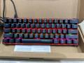 COOLERPLUS Wired Gaming Keyboard- 61 Keys Compact Mechanical Keyboard, LED Backlit, Red Switch. 