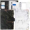 ZOROOM Budget Binder, 2 Pcs Marble A6 Binder Notebook Binder 6 Ring Personal Budget Binder for Money Envelope A6 Filler Paper. 