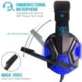 Green Cat Redcolourful Over Ear Gaming Headset with Mic and LED Light for Laptop Cellphone PS4. 