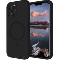 100% Original Eouro Magnetic Case for iPhone 14 Pro Max Case [MIL-Grade Drop Tested & Compatible with MagSafe] Translucent Matte Back with Aluminum Alloy Keys, Anti-Fingerprint Anti-Scratch 6.7 Inch, Black. 
