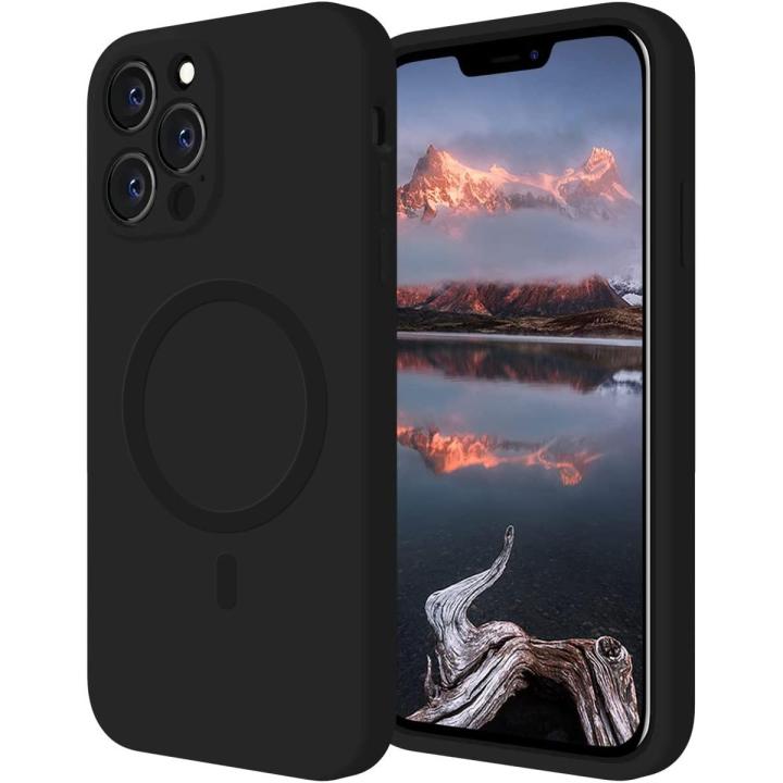 100% Original Eouro Magnetic Case for iPhone 14 Pro Max Case [MIL-Grade Drop Tested & Compatible with MagSafe] Translucent Matte Back with Aluminum Alloy Keys, Anti-Fingerprint Anti-Scratch 6.7 Inch, Black