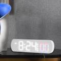 LED Clock 12/24H Display Multifunctional with Temperature Display Digital Clock for Bedroom Indoor. 