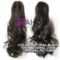 Catcher Hair Extension Full Volume Brown Hair Extension Catcher Clip Ponytail for Women. 