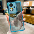 Transparent Casing for OPPO Reno 11F 11 Pro A79 A59 F25 Pro 5G Global Phone Case Clear Fashion Cover Case with Camera Cover. 
