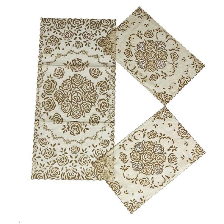 Dressindg and side table mats set 3 pcs