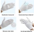 White Cotton Summer Hand Gloves – Standard Size for Men and Women, Ideal for Working Purposes, Daily Use, Driving, and Hand Protection. 